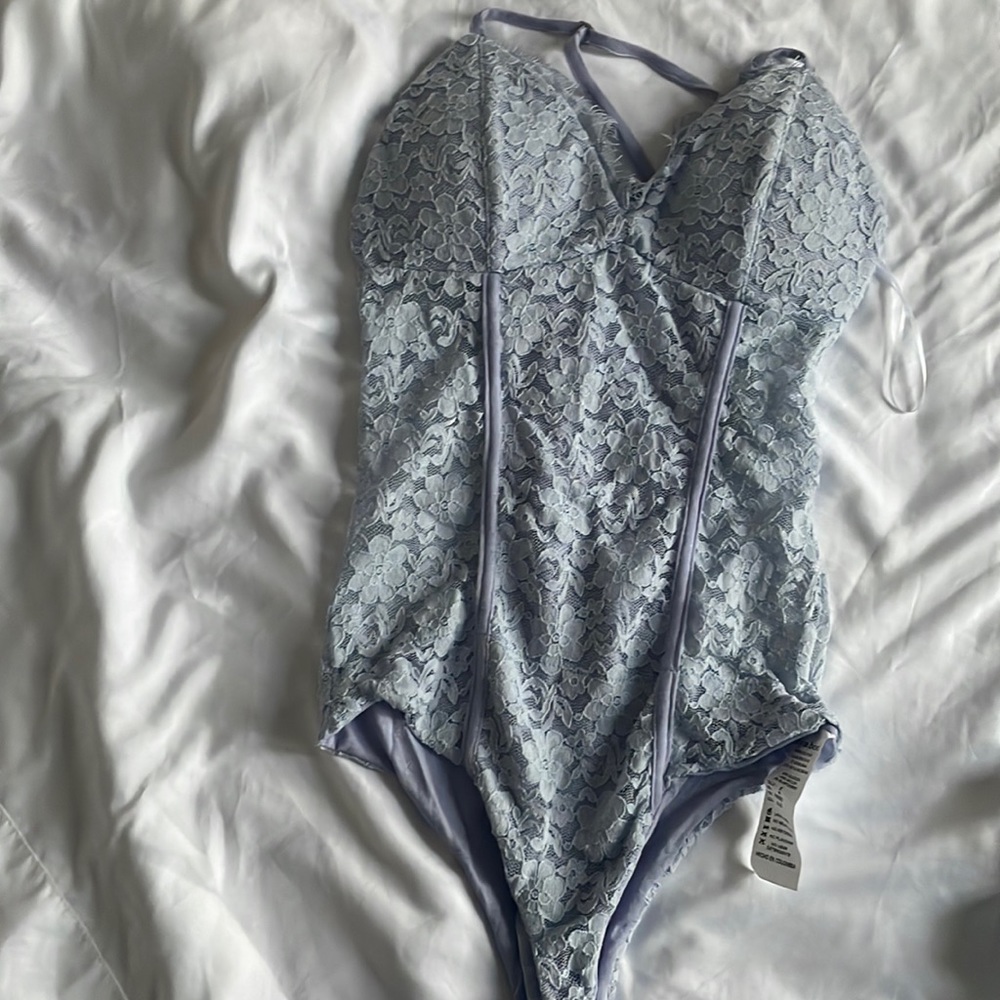 Back& Side see through bottom button up  teddy